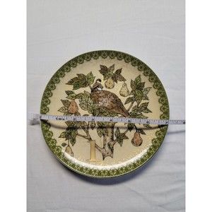 Pottery Barn 12 Days‎ Of Christmas Dessert Plate, 9 Ladies Dancing, Day 9